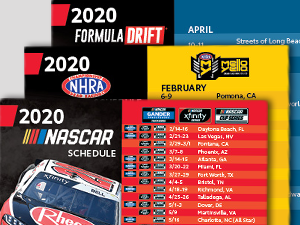 NASCAR Schedule Magnets